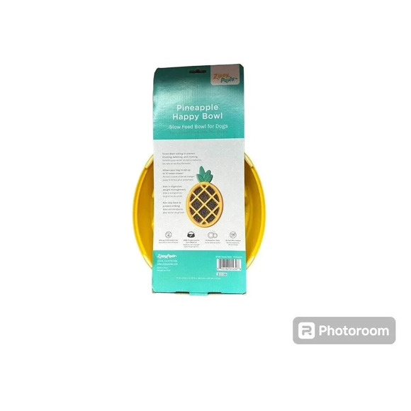 Pineapple Happy Bowl Slow Feed Bowl For Dogs - Picture 2 of 4